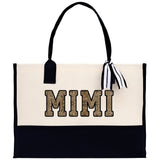 Gaga Gram Mimi Nana Grandma Canvas Tote Bag Grandma's Getaway Bag Grandma Gift Bag Mothers Day Gift Bag Grandma Beach Bag Gift for Grandma - Aaria Tees Aaria Tees