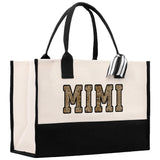 Gaga Gram Mimi Nana Grandma Canvas Tote Bag Grandma's Getaway Bag Grandma Gift Bag Mothers Day Gift Bag Grandma Beach Bag Gift for Grandma - Aaria Tees Aaria Tees