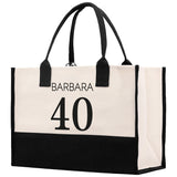Custom Limited Edition Birthday 1973 Cotton Canvas Tote Bag 50th Birthday Gift For Women Personalized 50th Birthday Celebration Party Gift - Aaria Tees Aaria Tees