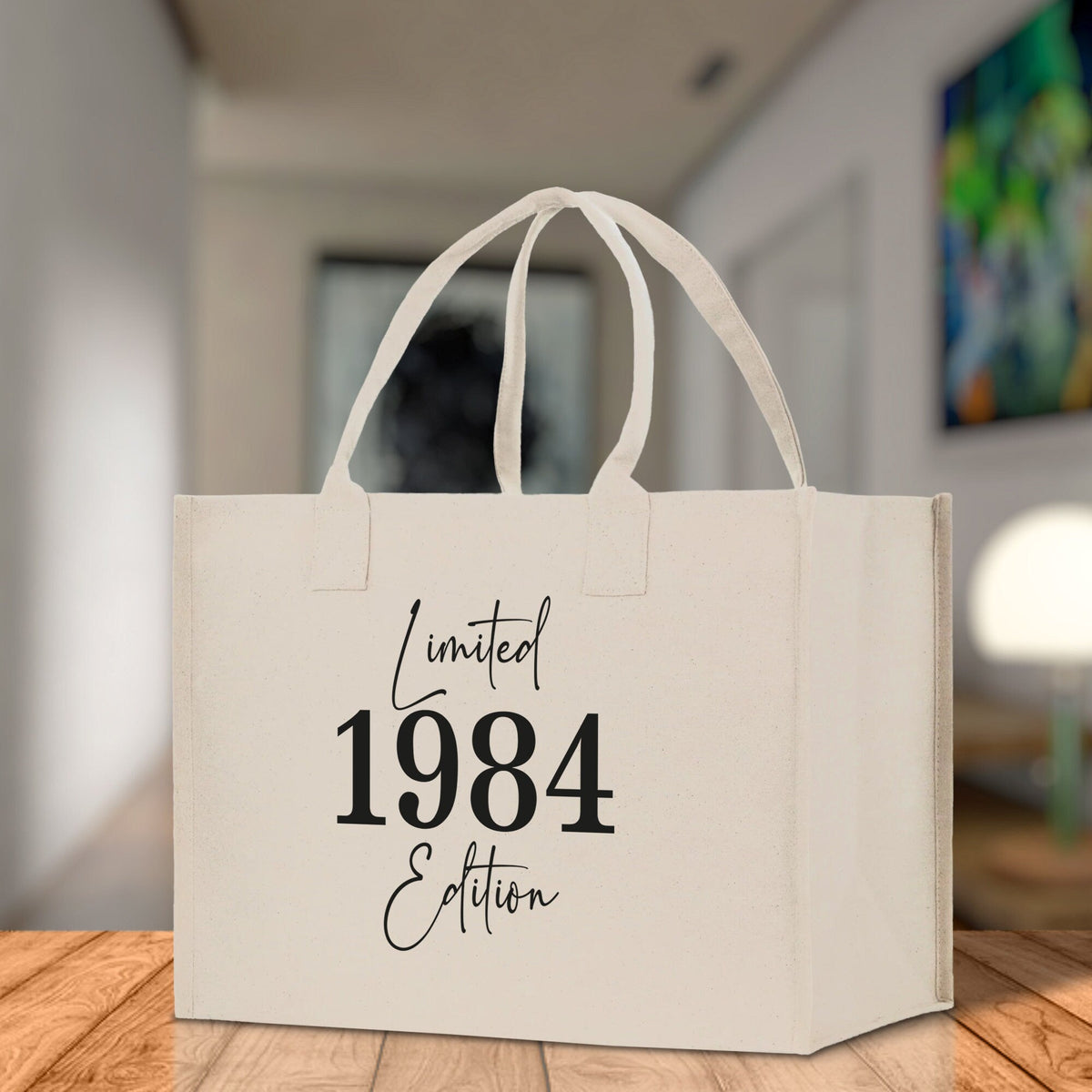 Custom Limited Edition Birthday 1973 Cotton Canvas Tote Bag 50th Birthday Gift For Women Personalized 50th Birthday Celebration Party Gift - Aaria Tees