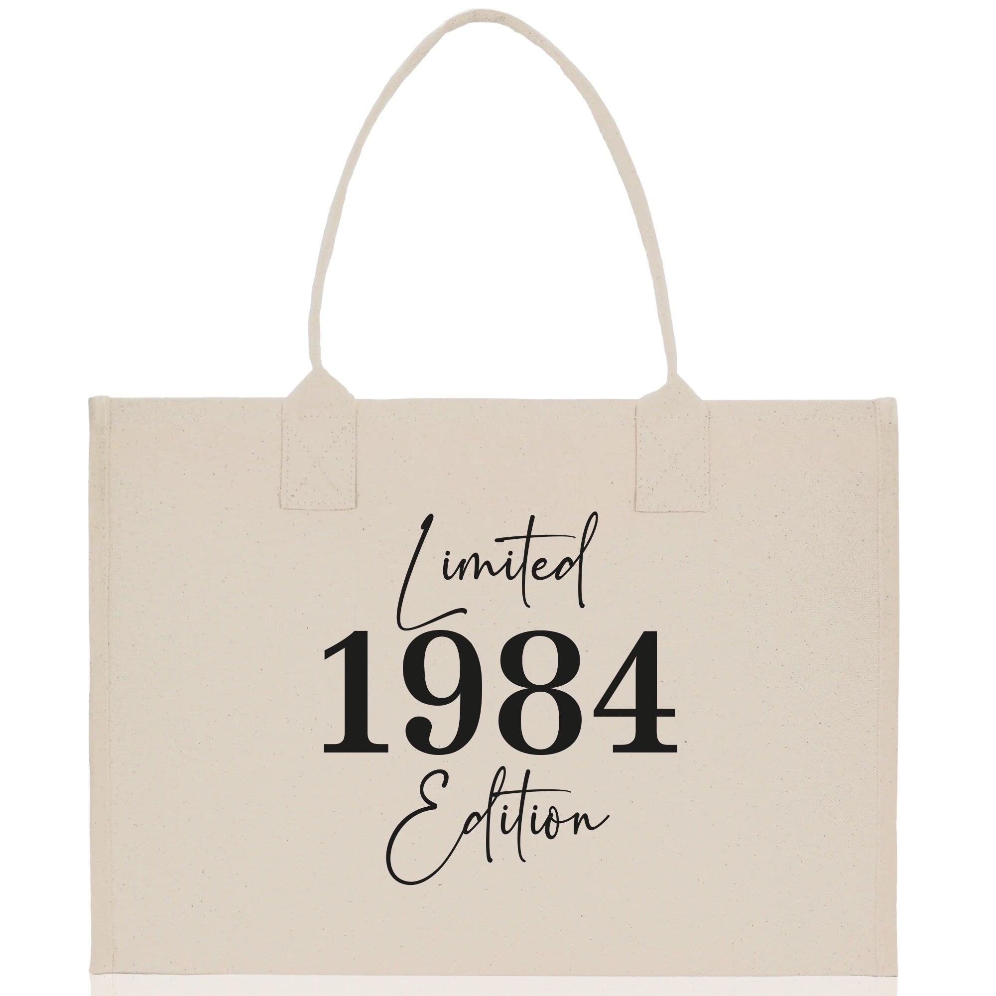 Custom Limited Edition Birthday 1973 Cotton Canvas Tote Bag 50th Birthday Gift For Women Personalized 50th Birthday Celebration Party Gift - Aaria Tees Aaria Tees
