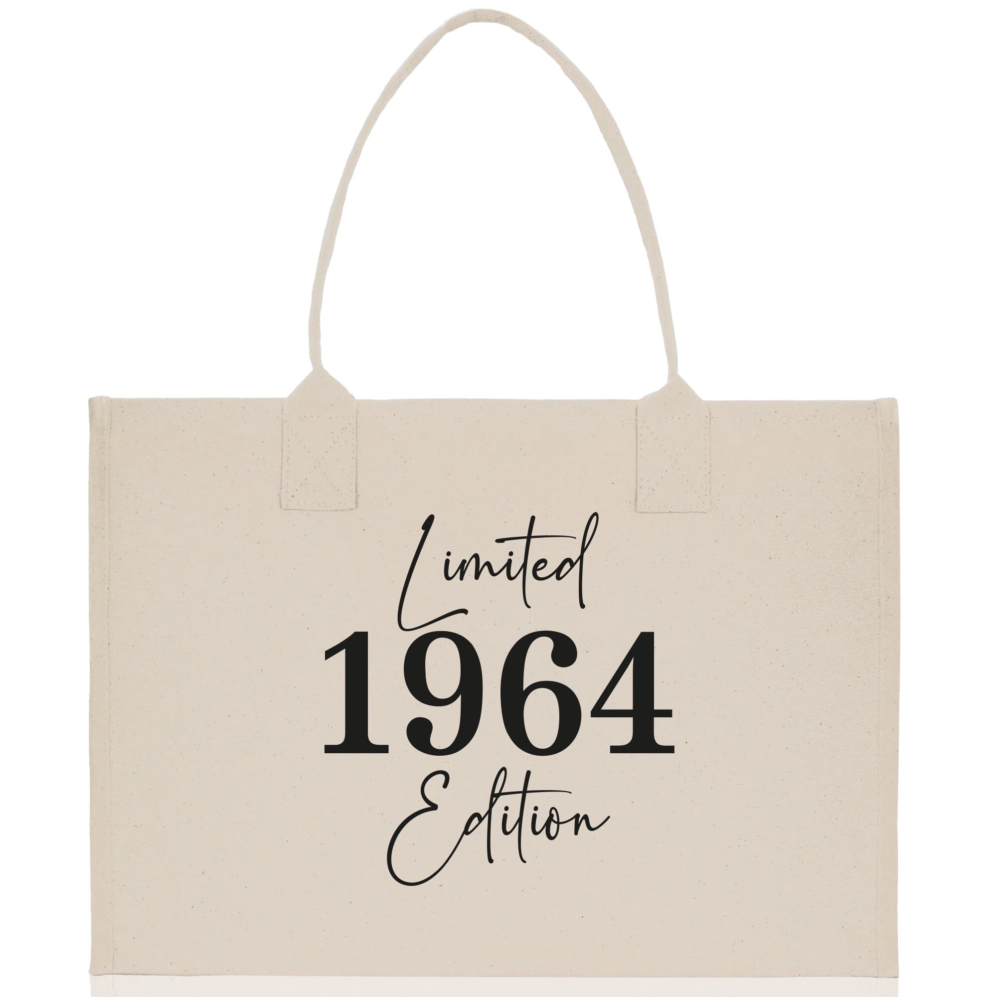 Custom Limited Edition Birthday 1973 Cotton Canvas Tote Bag 50th Birthday Gift For Women Personalized 50th Birthday Celebration Party Gift - Aaria Tees Aaria Tees