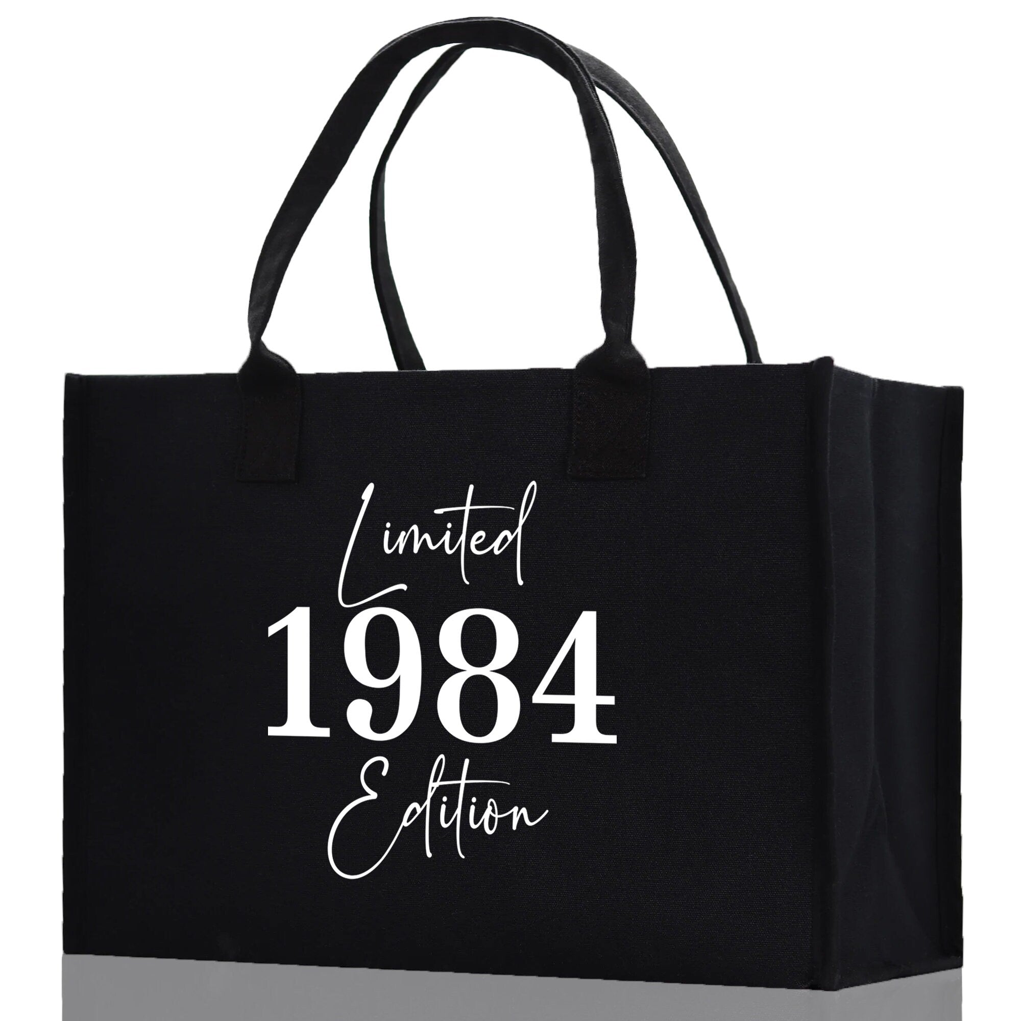Custom Limited Edition Birthday 1973 Cotton Canvas Tote Bag 50th Birthday Gift For Women Personalized 50th Birthday Celebration Party Gift - Aaria Tees Aaria Tees