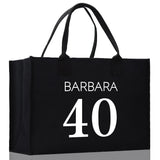 Custom Limited Edition Birthday 1973 Cotton Canvas Tote Bag 50th Birthday Gift For Women Personalized 50th Birthday Celebration Party Gift - Aaria Tees Aaria Tees