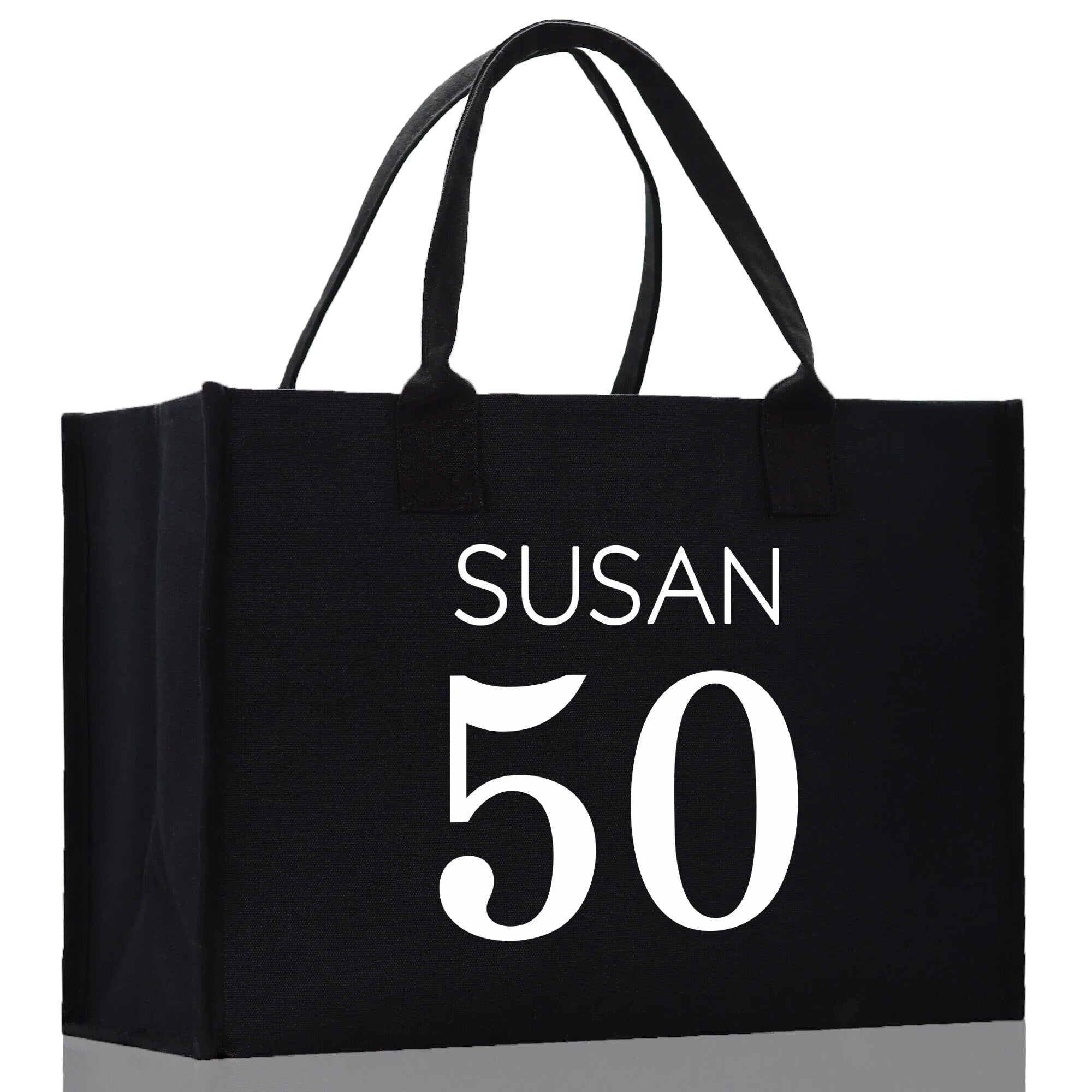 Custom Limited Edition Birthday 1973 Cotton Canvas Tote Bag 50th Birthday Gift For Women Personalized 50th Birthday Celebration Party Gift - Aaria Tees Aaria Tees