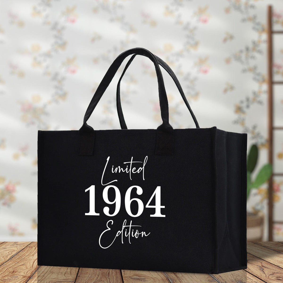 Custom Limited Edition Birthday 1973 Cotton Canvas Tote Bag 50th Birthday Gift For Women Personalized 50th Birthday Celebration Party Gift - Aaria Tees