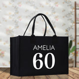 Custom Limited Edition Birthday 1973 Cotton Canvas Tote Bag 50th Birthday Gift For Women Personalized 50th Birthday Celebration Party Gift - Aaria Tees Aaria Tees