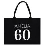 Custom Limited Edition Birthday 1973 Cotton Canvas Tote Bag 50th Birthday Gift For Women Personalized 50th Birthday Celebration Party Gift - Aaria Tees Aaria Tees