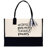 Teacher Floral Tote Bag Teacher Wildflower Graphic Tote Teacher Life Tote Bag Teacher Flower Bag Gift for Teacher Wildflower Book Bag - Aaria Tees Aaria Tees