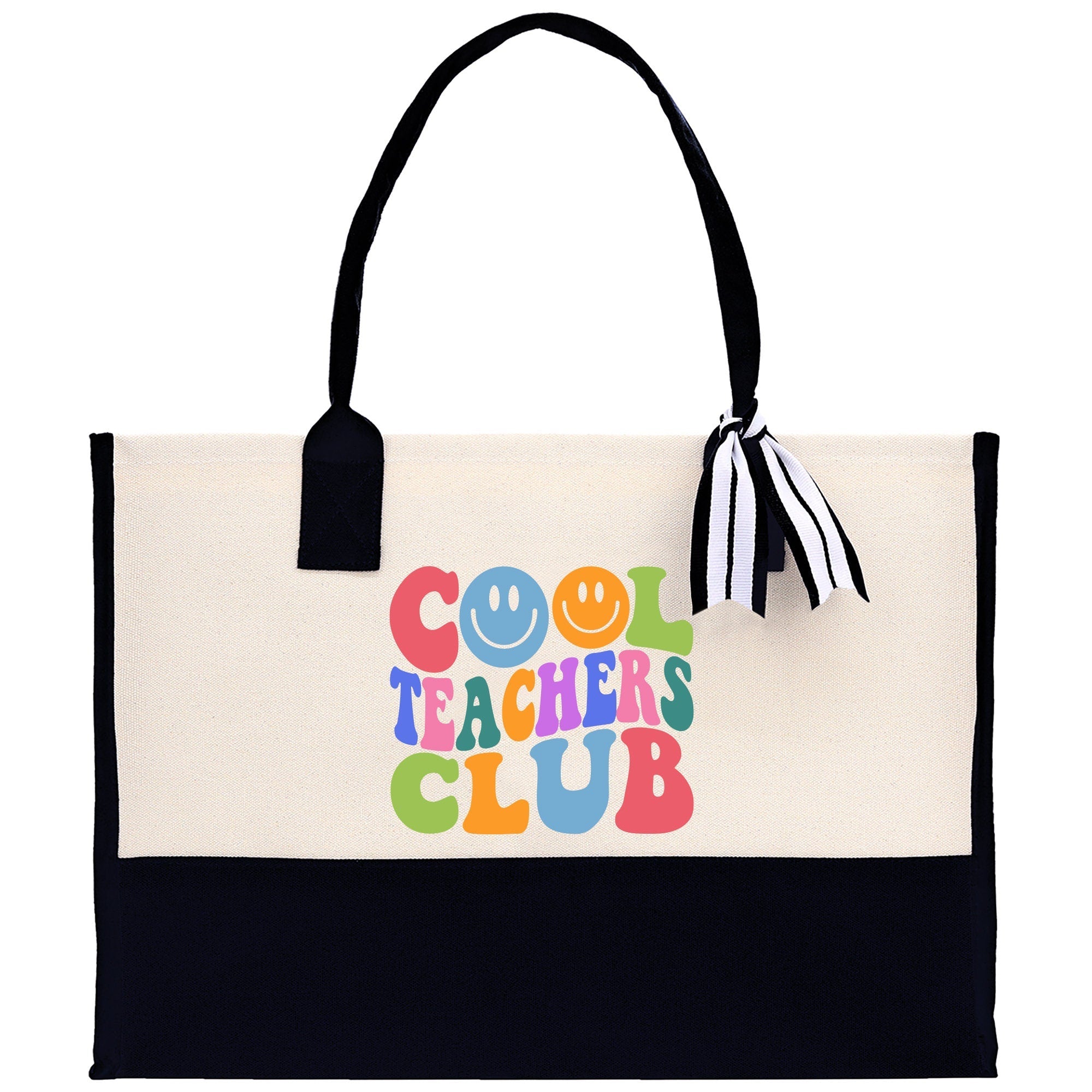 Teacher Floral Tote Bag Teacher Wildflower Graphic Tote Teacher Life Tote Bag Teacher Flower Bag Gift for Teacher Wildflower Book Bag - Aaria Tees Aaria Tees