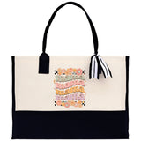 Retro Colorful Mama Mama Mama Cotton Canvas Tote Bag Mom Gift Mom Bag Mom Shopping Bag New Mom  Gift Best Mom Ever Bag Boy Girl Mama Tote - Aaria Tees Aaria Tees
