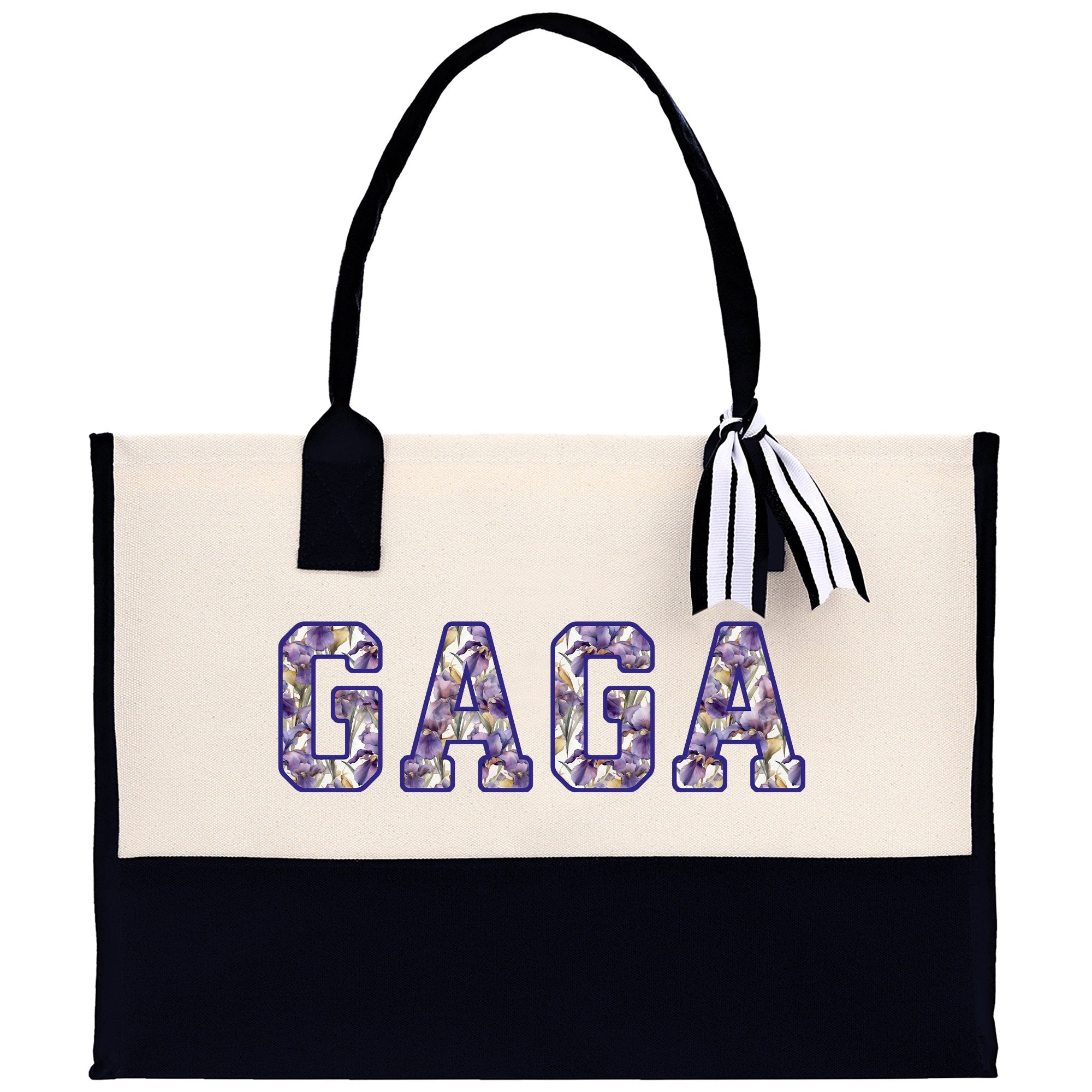 Gaga Gram Mimi Nana Grandma Canvas Tote Bag Grandma's Getaway Bag Grandma Gift Bag Mothers Day Gift Bag Grandma Beach Bag Gift for Grandma - Aaria Tees Aaria Tees