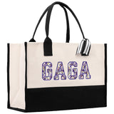 Gaga Gram Mimi Nana Grandma Canvas Tote Bag Grandma's Getaway Bag Grandma Gift Bag Mothers Day Gift Bag Grandma Beach Bag Gift for Grandma - Aaria Tees Aaria Tees