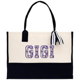 Gaga Gram Mimi Nana Grandma Canvas Tote Bag Grandma's Getaway Bag Grandma Gift Bag Mothers Day Gift Bag Grandma Beach Bag Gift for Grandma - Aaria Tees Aaria Tees