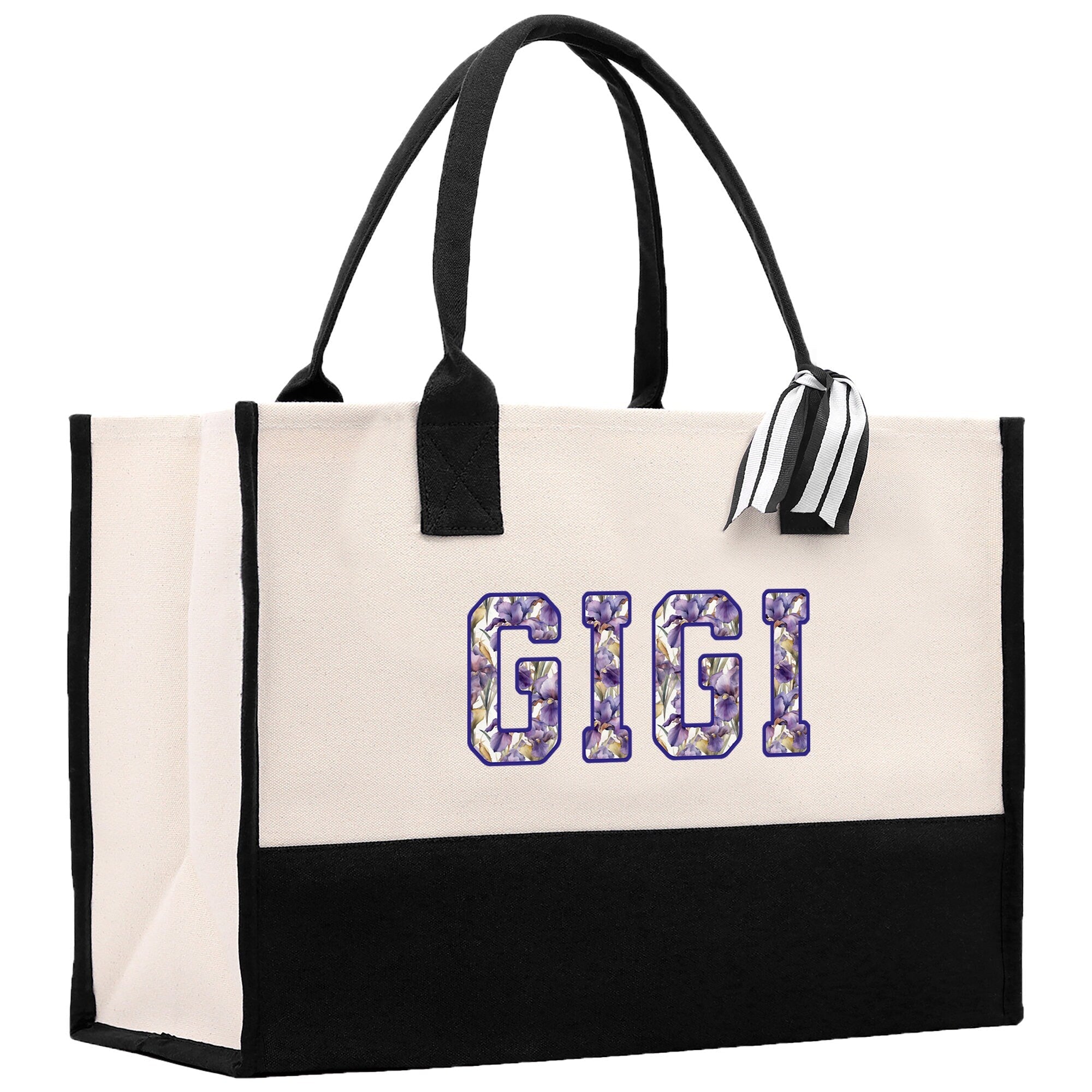 Gaga Gram Mimi Nana Grandma Canvas Tote Bag Grandma's Getaway Bag Grandma Gift Bag Mothers Day Gift Bag Grandma Beach Bag Gift for Grandma - Aaria Tees Aaria Tees