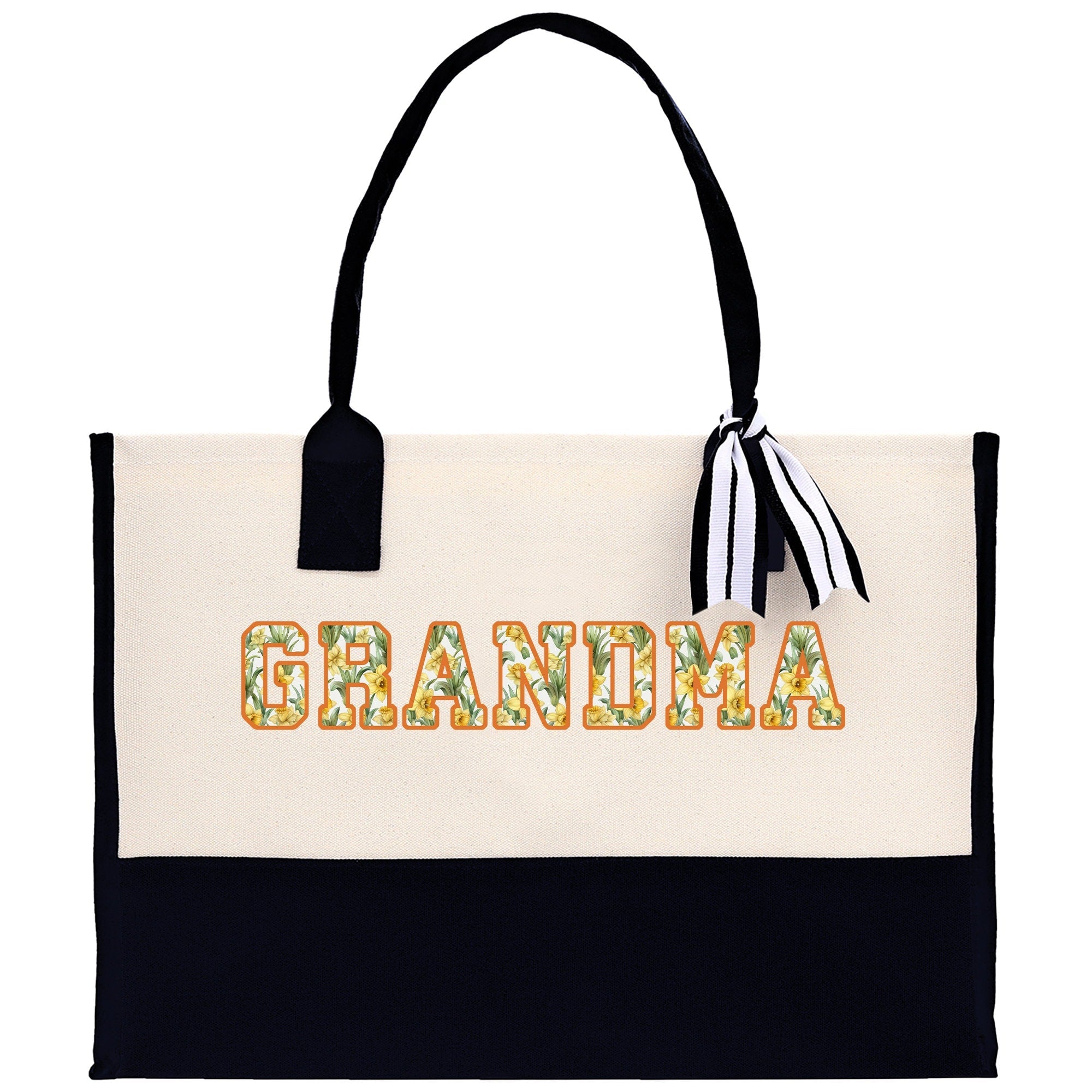 Gaga Gram Mimi Nana Grandma Canvas Tote Bag Grandma's Getaway Bag Grandma Gift Bag Mothers Day Gift Bag Grandma Beach Bag Gift for Grandma - Aaria Tees Aaria Tees