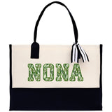 Gaga Gram Mimi Nana Grandma Canvas Tote Bag Grandma's Getaway Bag Grandma Gift Bag Mothers Day Gift Bag Grandma Beach Bag Gift for Grandma - Aaria Tees Aaria Tees