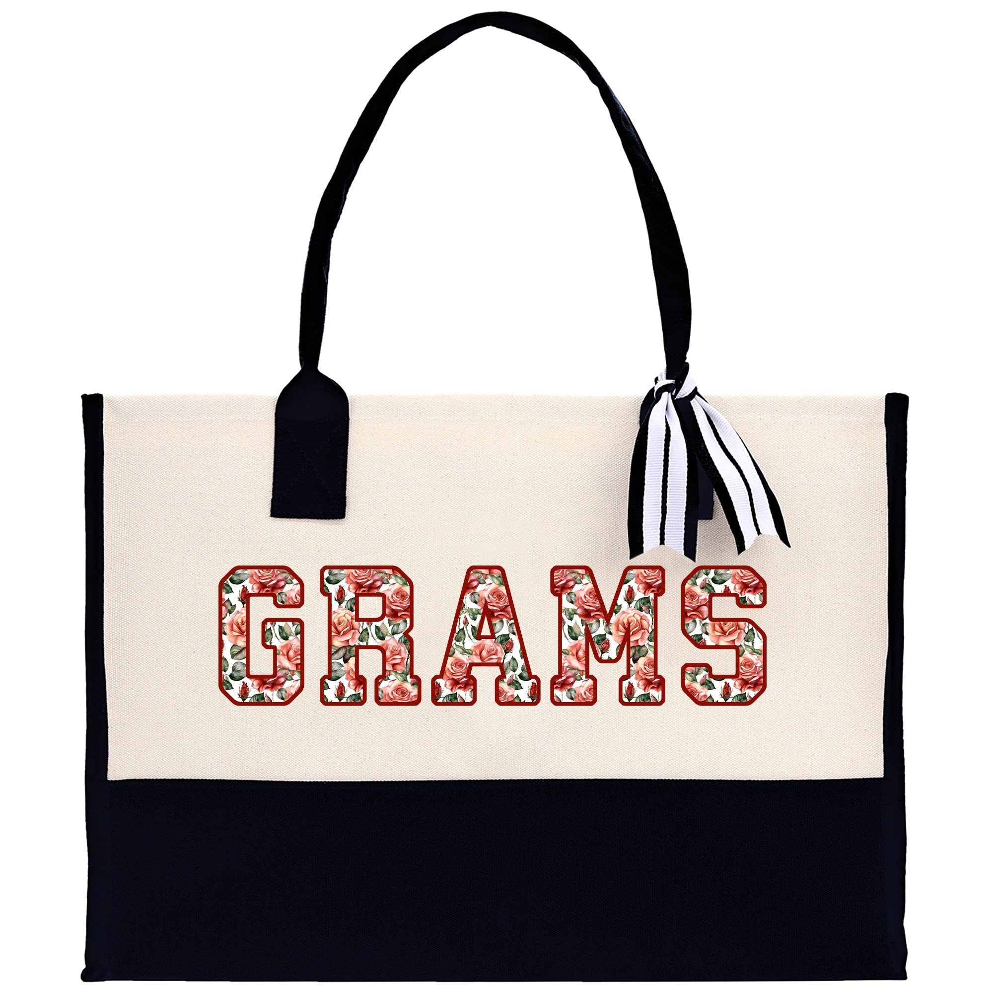 Gaga Gram Mimi Nana Grandma Canvas Tote Bag Grandma's Getaway Bag Grandma Gift Bag Mothers Day Gift Bag Grandma Beach Bag Gift for Grandma - Aaria Tees Aaria Tees