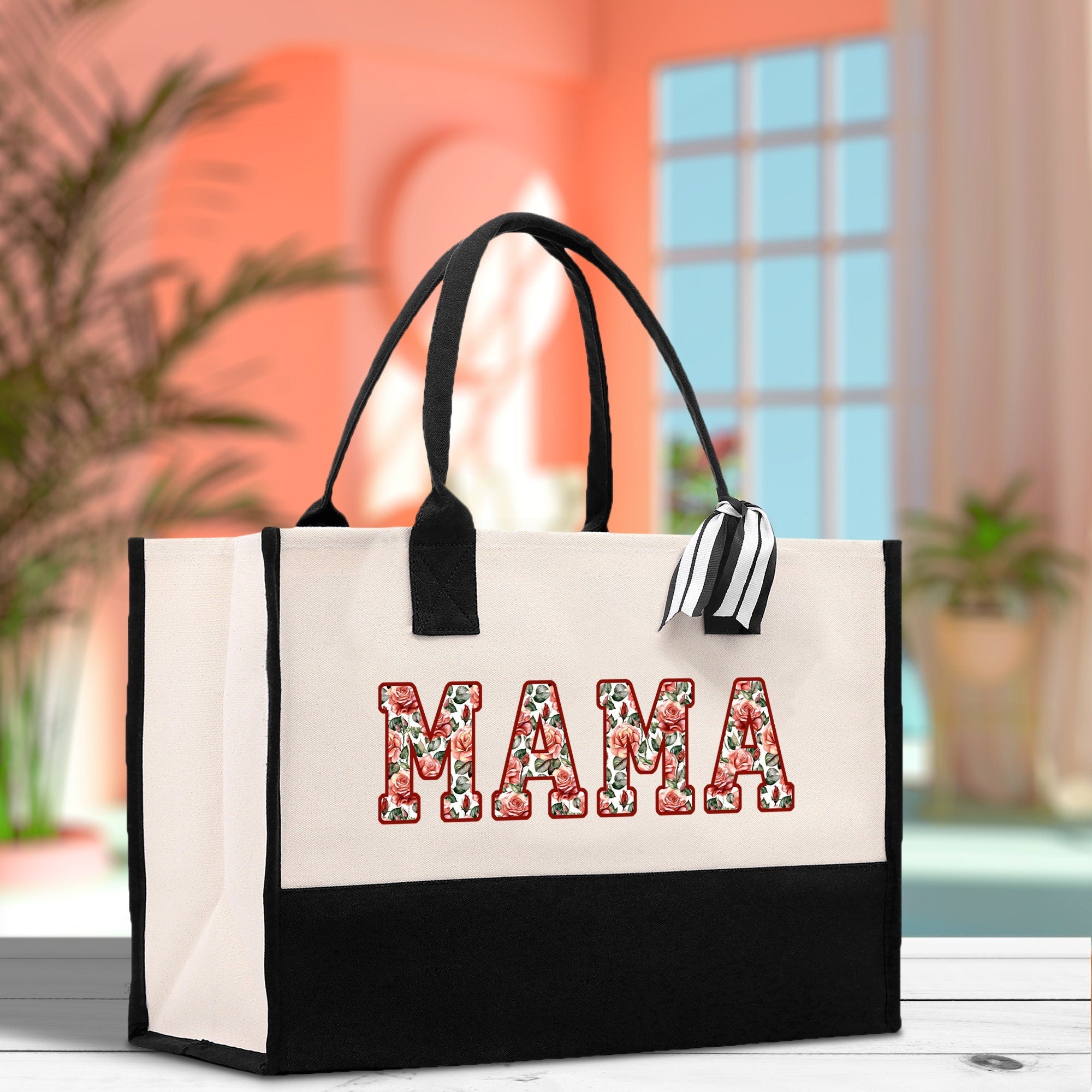 Gaga Gram Mimi Nana Grandma Canvas Tote Bag Grandma's Getaway Bag Grandma Gift Bag Mothers Day Gift Bag Grandma Beach Bag Gift for Grandma - Aaria Tees Aaria Tees