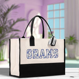 Gaga Gram Mimi Nana Grandma Canvas Tote Bag Grandma's Getaway Bag Grandma Gift Bag Mothers Day Gift Bag Grandma Beach Bag Gift for Grandma - Aaria Tees Aaria Tees