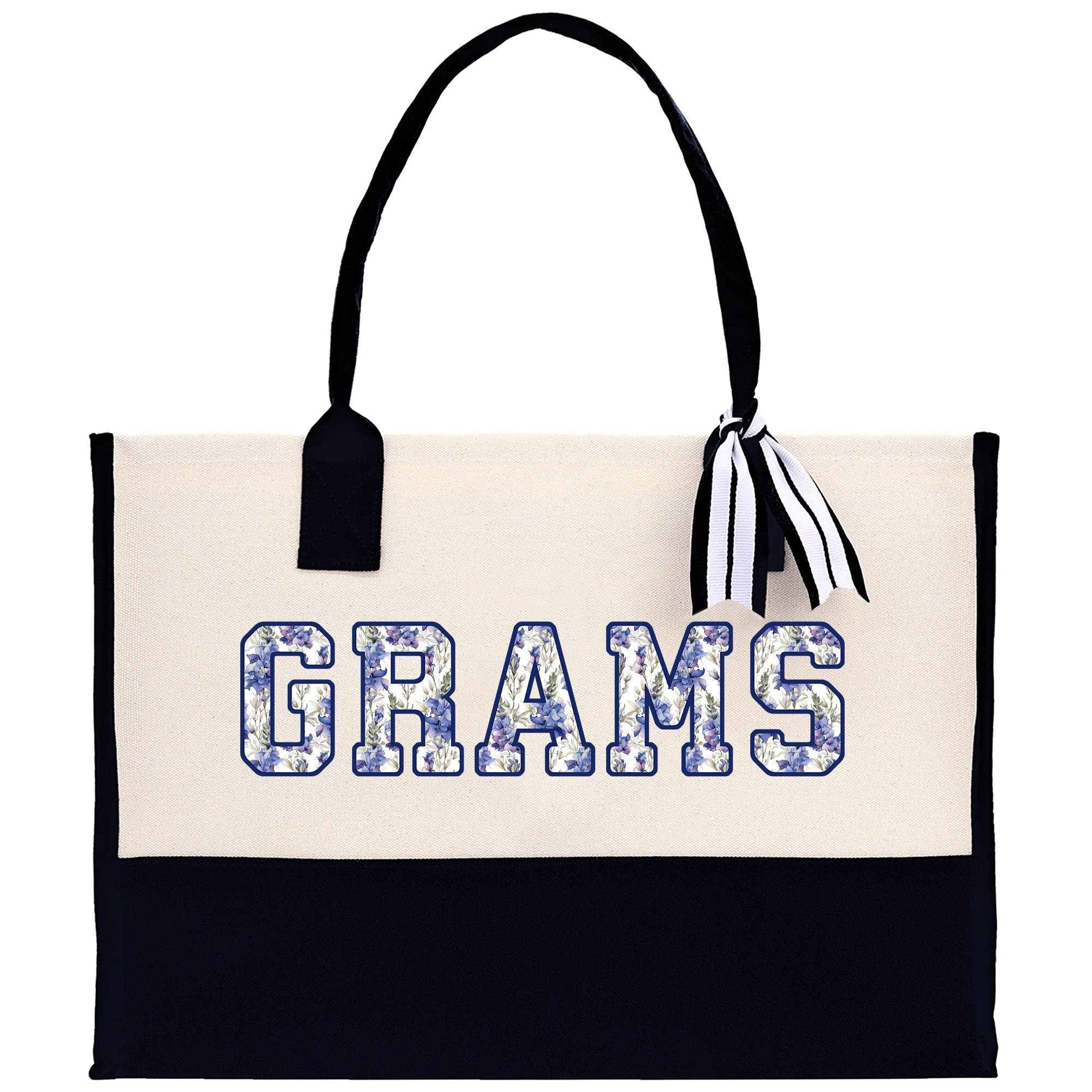 Gaga Gram Mimi Nana Grandma Canvas Tote Bag Grandma's Getaway Bag Grandma Gift Bag Mothers Day Gift Bag Grandma Beach Bag Gift for Grandma - Aaria Tees Aaria Tees