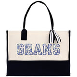 Gaga Gram Mimi Nana Grandma Canvas Tote Bag Grandma's Getaway Bag Grandma Gift Bag Mothers Day Gift Bag Grandma Beach Bag Gift for Grandma - Aaria Tees Aaria Tees