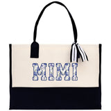 Gaga Gram Mimi Nana Grandma Canvas Tote Bag Grandma's Getaway Bag Grandma Gift Bag Mothers Day Gift Bag Grandma Beach Bag Gift for Grandma - Aaria Tees Aaria Tees