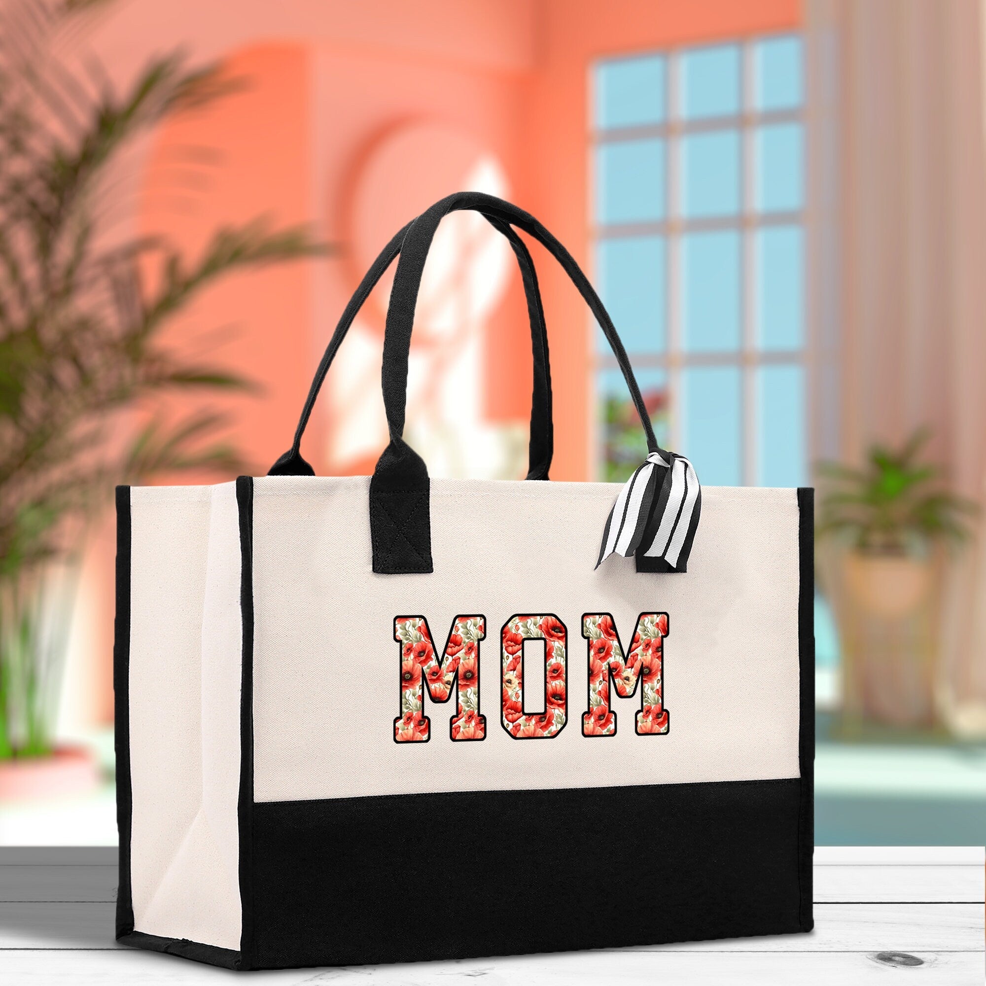 Gaga Gram Mimi Nana Grandma Canvas Tote Bag Grandma's Getaway Bag Grandma Gift Bag Mothers Day Gift Bag Grandma Beach Bag Gift for Grandma - Aaria Tees Aaria Tees