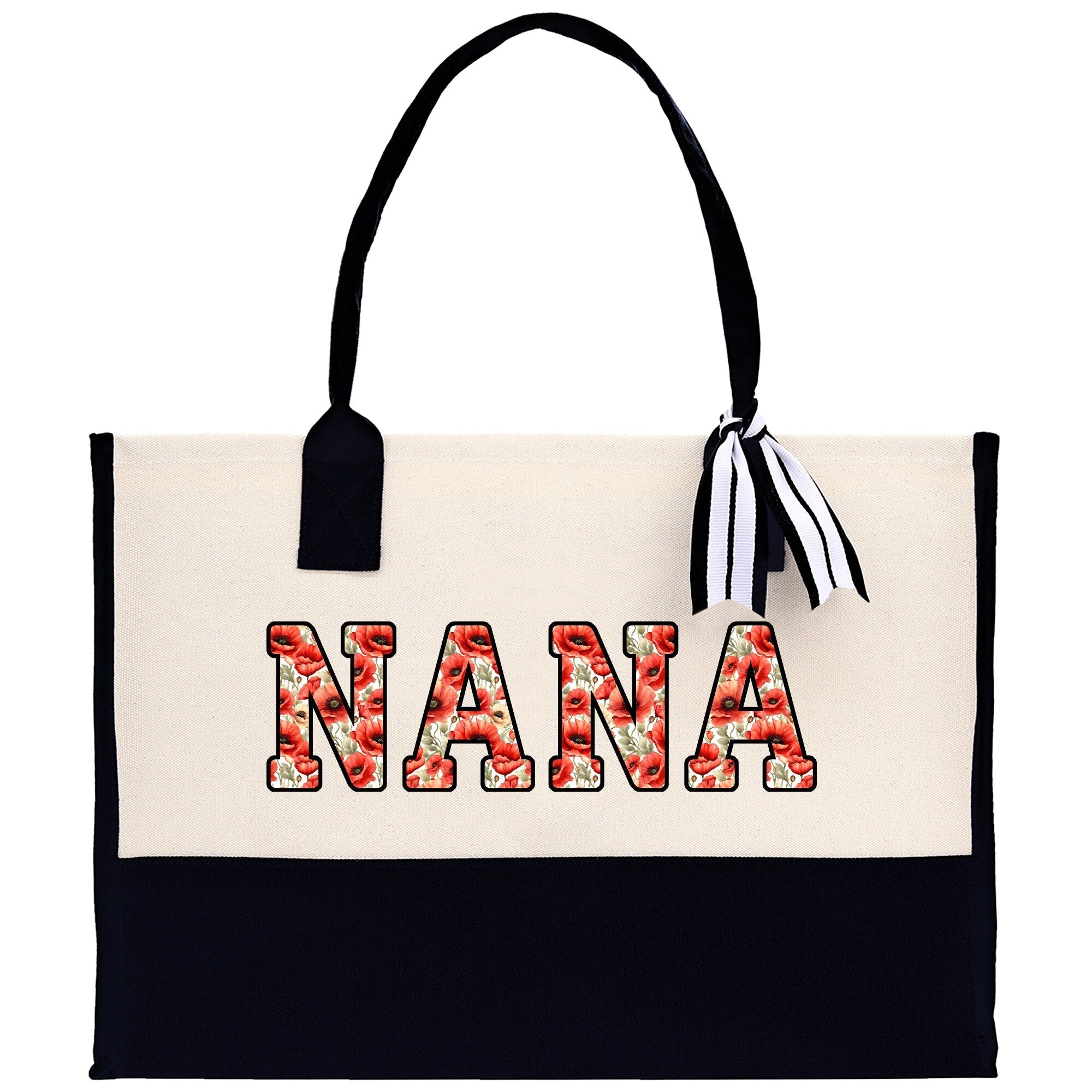Gaga Gram Mimi Nana Grandma Canvas Tote Bag Grandma's Getaway Bag Grandma Gift Bag Mothers Day Gift Bag Grandma Beach Bag Gift for Grandma - Aaria Tees Aaria Tees