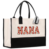 Gaga Gram Mimi Nana Grandma Canvas Tote Bag Grandma's Getaway Bag Grandma Gift Bag Mothers Day Gift Bag Grandma Beach Bag Gift for Grandma - Aaria Tees Aaria Tees