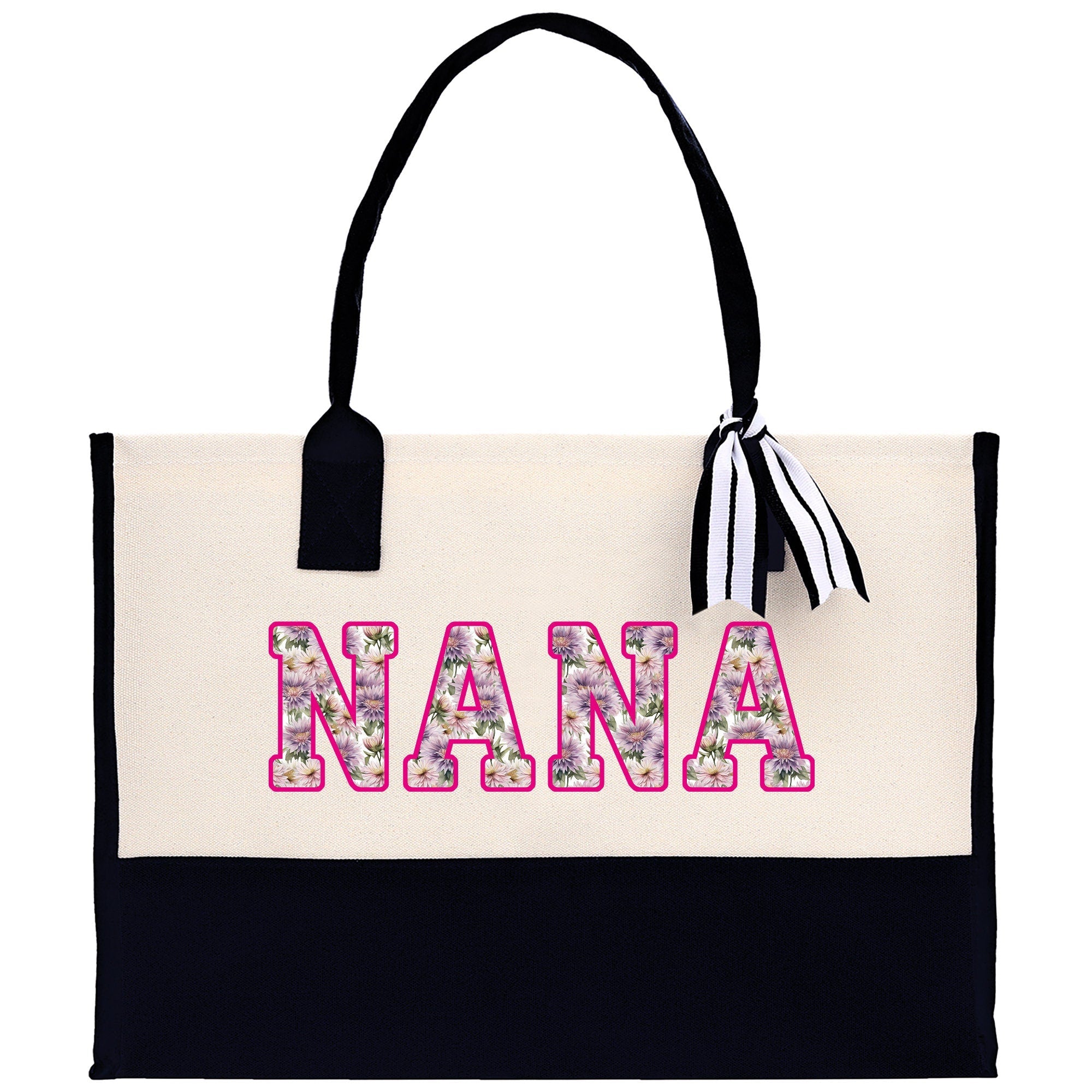 Gaga Gram Mimi Nana Grandma Canvas Tote Bag Grandma's Getaway Bag Grandma Gift Bag Mothers Day Gift Bag Grandma Beach Bag Gift for Grandma - Aaria Tees Aaria Tees