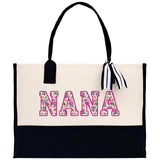 Gaga Gram Mimi Nana Grandma Canvas Tote Bag Grandma's Getaway Bag Grandma Gift Bag Mothers Day Gift Bag Grandma Beach Bag Gift for Grandma - Aaria Tees Aaria Tees