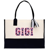 Gaga Gram Mimi Nana Grandma Canvas Tote Bag Grandma's Getaway Bag Grandma Gift Bag Mothers Day Gift Bag Grandma Beach Bag Gift for Grandma - Aaria Tees Aaria Tees
