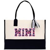 Gaga Gram Mimi Nana Grandma Canvas Tote Bag Grandma's Getaway Bag Grandma Gift Bag Mothers Day Gift Bag Grandma Beach Bag Gift for Grandma - Aaria Tees Aaria Tees