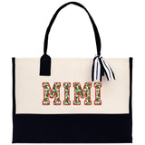 Gaga Gram Mimi Nana Grandma Canvas Tote Bag Grandma's Getaway Bag Grandma Gift Bag Mothers Day Gift Bag Grandma Beach Bag Gift for Grandma - Aaria Tees Aaria Tees