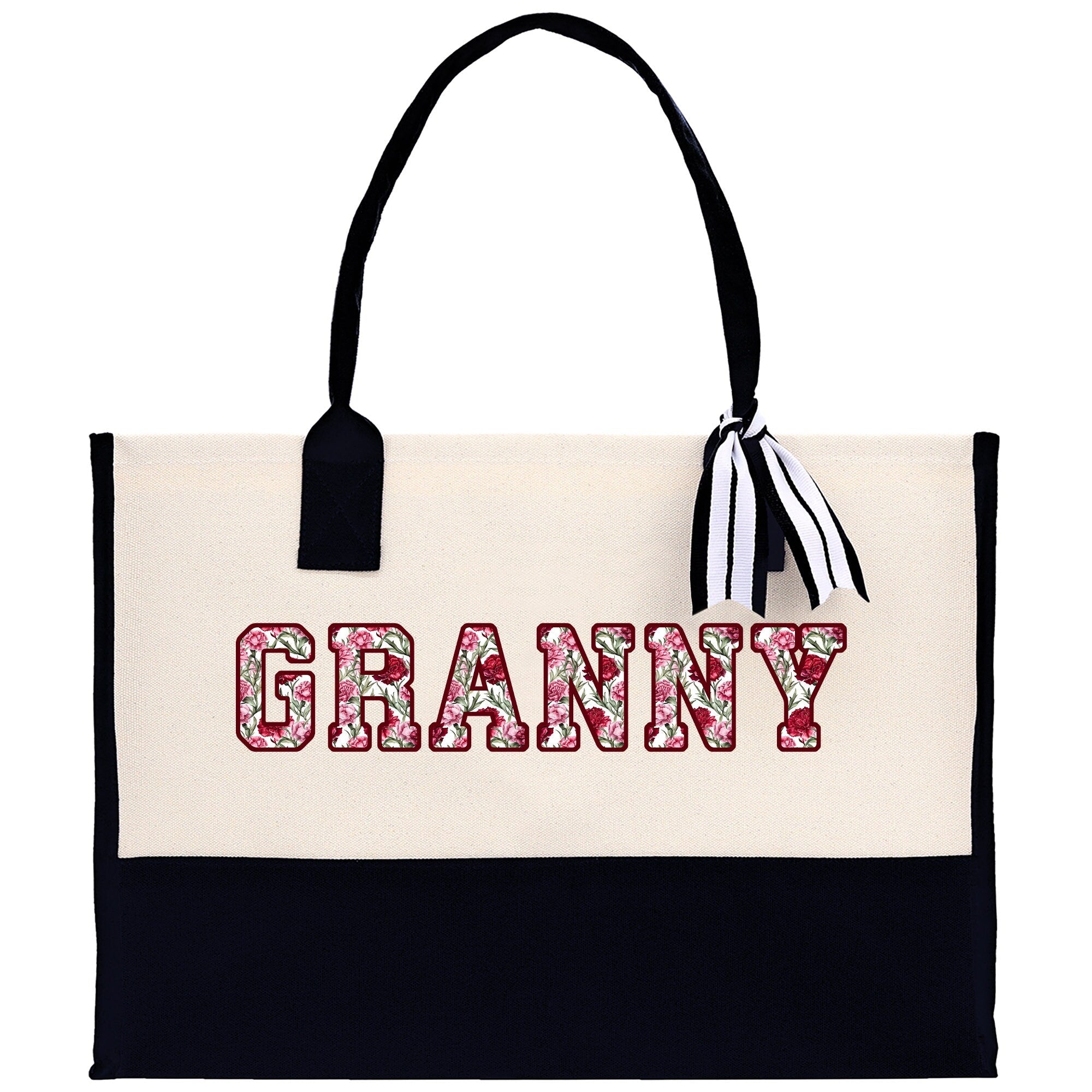 Gaga Gram Mimi Nana Grandma Canvas Tote Bag Grandma's Getaway Bag Grandma Gift Bag Mothers Day Gift Bag Grandma Beach Bag Gift for Grandma - Aaria Tees Aaria Tees