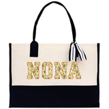 Gaga Gram Mimi Nana Grandma Canvas Tote Bag Grandma's Getaway Bag Grandma Gift Bag Mothers Day Gift Bag Grandma Beach Bag Gift for Grandma - Aaria Tees Aaria Tees