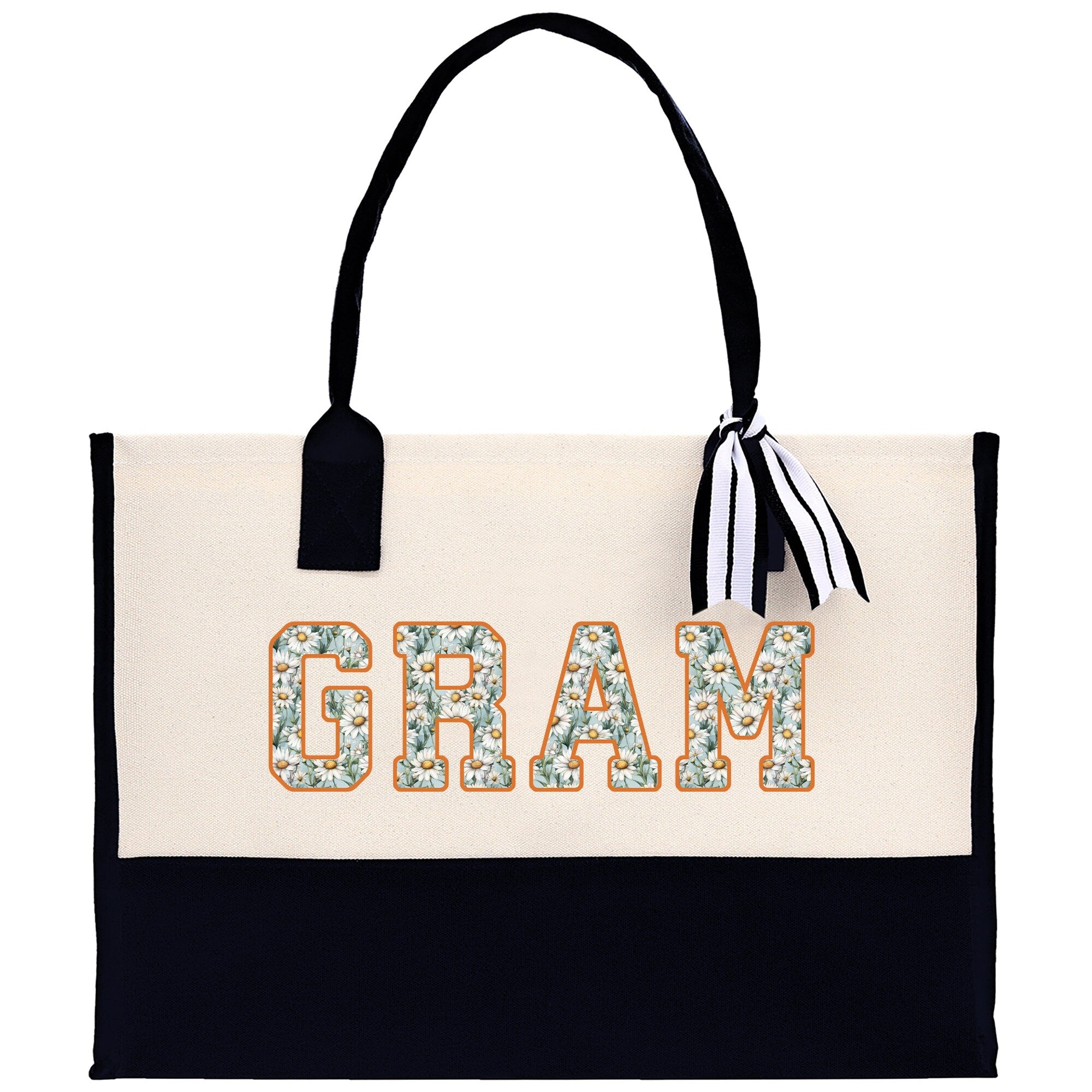 Gaga Gram Mimi Nana Grandma Canvas Tote Bag Grandma's Getaway Bag Grandma Gift Bag Mothers Day Gift Bag Grandma Beach Bag Gift for Grandma - Aaria Tees Aaria Tees
