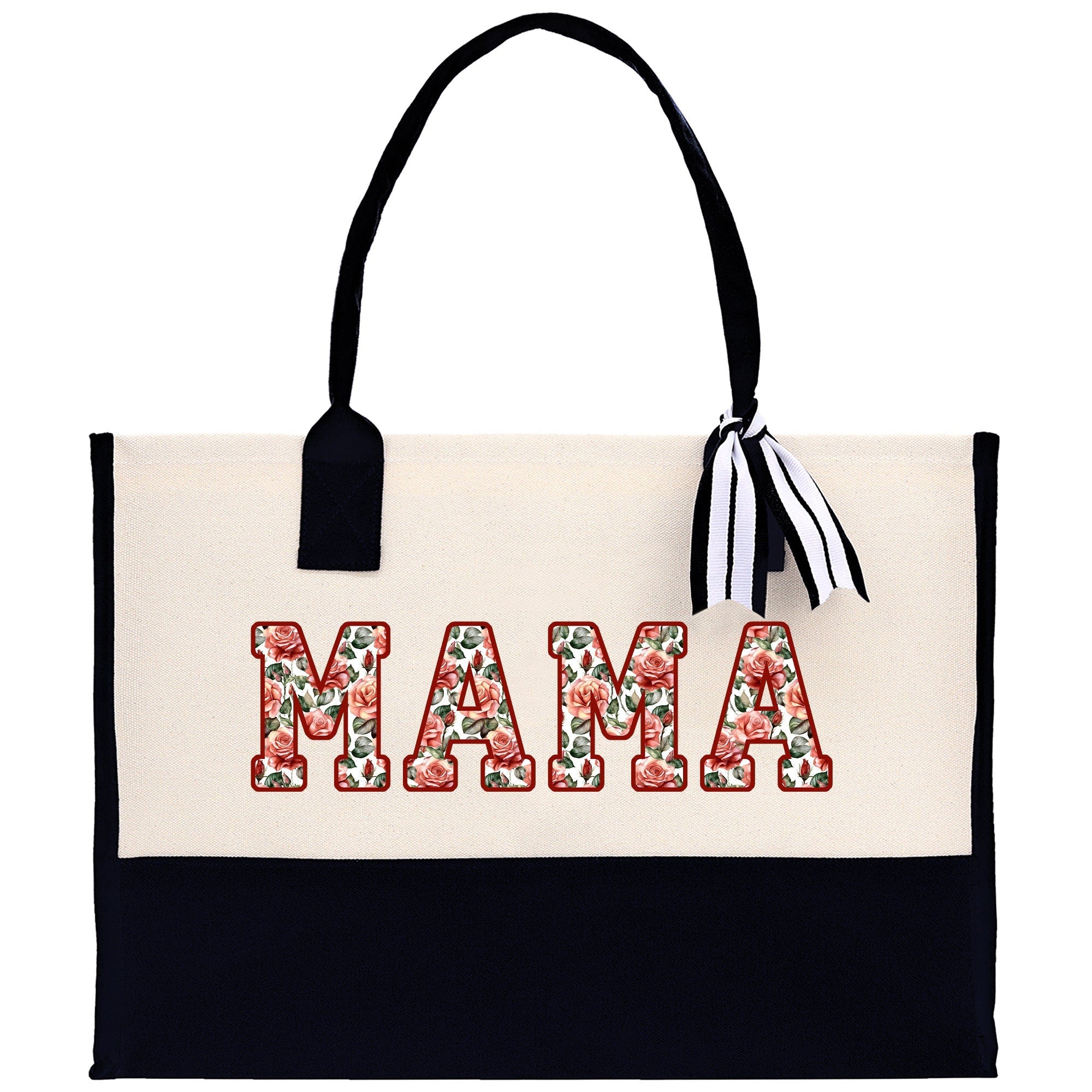 Gaga Gram Mimi Nana Grandma Canvas Tote Bag Grandma's Getaway Bag Grandma Gift Bag Mothers Day Gift Bag Grandma Beach Bag Gift for Grandma - Aaria Tees Aaria Tees
