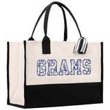 Gaga Gram Mimi Nana Grandma Canvas Tote Bag Grandma's Getaway Bag Grandma Gift Bag Mothers Day Gift Bag Grandma Beach Bag Gift for Grandma - Aaria Tees Aaria Tees