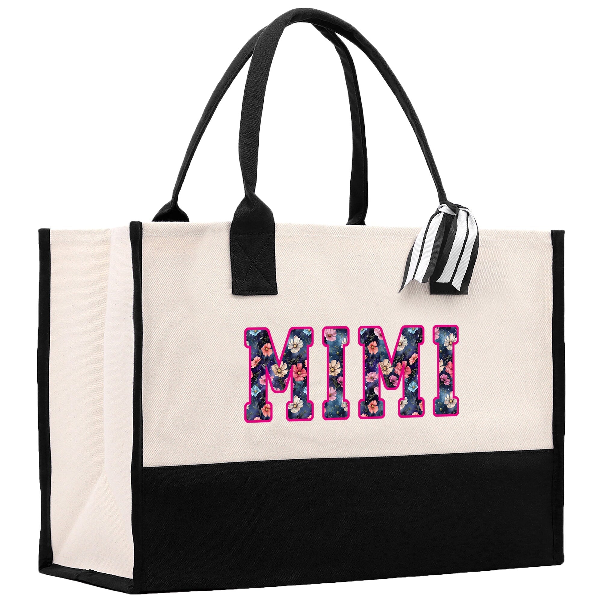 Gaga Gram Mimi Nana Grandma Canvas Tote Bag Grandma's Getaway Bag Grandma Gift Bag Mothers Day Gift Bag Grandma Beach Bag Gift for Grandma - Aaria Tees Aaria Tees