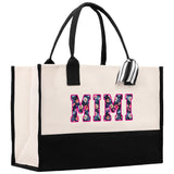 Gaga Gram Mimi Nana Grandma Canvas Tote Bag Grandma's Getaway Bag Grandma Gift Bag Mothers Day Gift Bag Grandma Beach Bag Gift for Grandma - Aaria Tees Aaria Tees