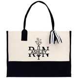 Nurse RN Tote Custom Name Personalized Cotton Canvas Tote Bag Nurse Gift Future Nurse Gift Nursing Student Graduation Gift - Aaria Tees Aaria Tees