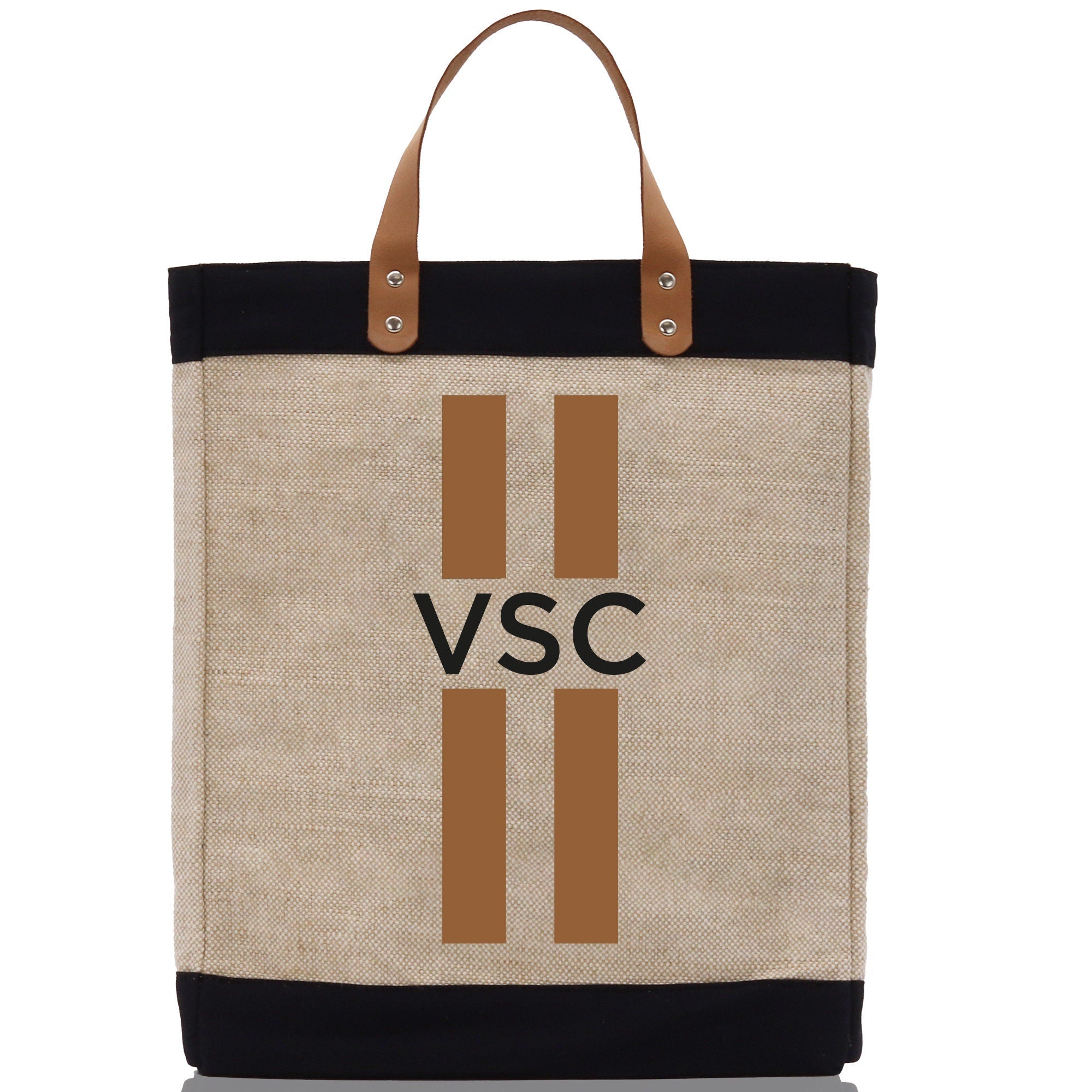 Personalized Monogrammed Canvas Tote Bag Striped Initials Custom Name Beach Bag Bridal Party Gifts Bride Gift Holiday Gift Bag - Aaria Tees Aaria Tees