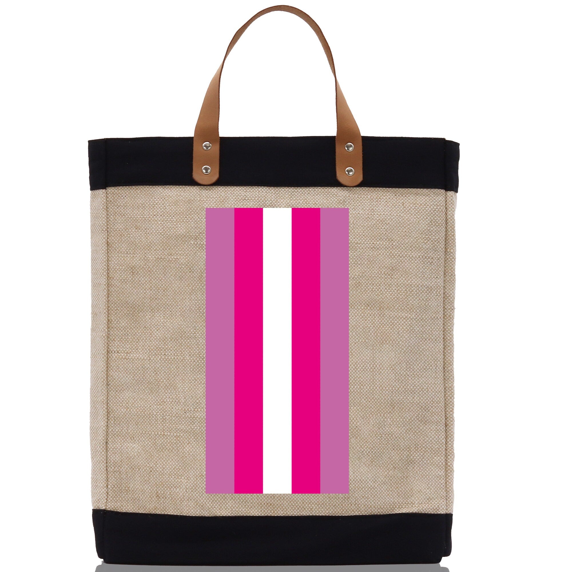 Personalized Monogrammed Canvas Tote Bag Striped Initials Custom Name Beach Bag Bridal Party Gifts Bride Gift Holiday Gift Bag - Aaria Tees Aaria Tees