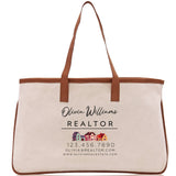 Realtor Tote Bag Personalized Business Tote Bag Custom Real Estate Agent Gift Bulk Business Logo Realtor Swag Real Estate Tote Bag - Aaria Tees Aaria Tees