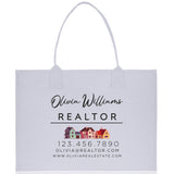 Realtor Tote Bag Personalized Business Tote Bag Custom Real Estate Agent Gift Bulk Business Logo Realtor Swag Real Estate Tote Bag - Aaria Tees Aaria Tees