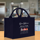 Realtor Tote Bag Personalized Business Tote Bag Custom Real Estate Agent Gift Bulk Business Logo Realtor Swag Real Estate Tote Bag - Aaria Tees Aaria Tees