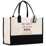 Realtor Tote Bag Personalized Business Tote Bag Custom Real Estate Agent Gift Bulk Business Logo Realtor Swag Real Estate Tote Bag - Aaria Tees Aaria Tees