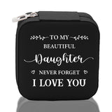 To My Beautiful Daughter Never Forget I Love Cotton Canvas Tote Bag Daughter Birthday Gift From Mother to Daughter Jewelry Box Gift - Aaria Tees Aaria Tees